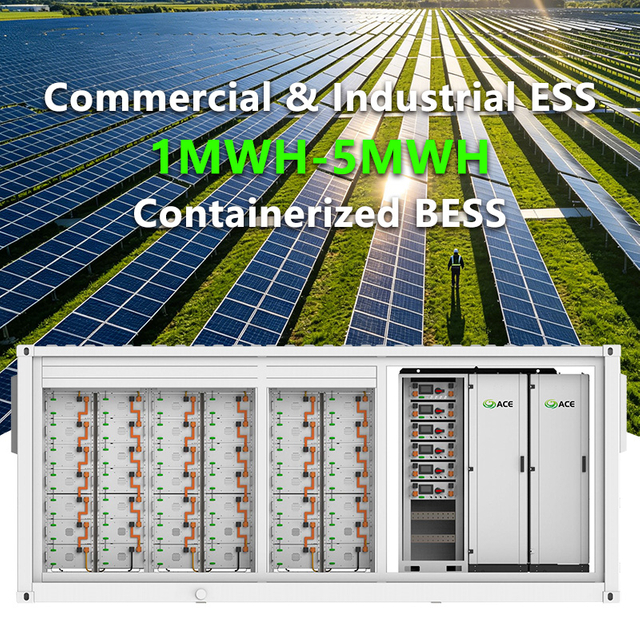 Sistema de almacenamiento de energ&iacute;a en contenedores de 1MWh-5MWh, sistema de almacenamiento de energ&iacute;a en bater&iacute;a BESS LiFePO4 en contenedor para proyectos solares y de microrredes a escala de servicios p&uacute;blicos