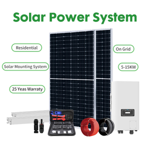 Residential 3kw 5kw 8kw On-Grid Solar Power System Grid Tied PV Kit for Rooftop Sustainable Energy Solution for Home