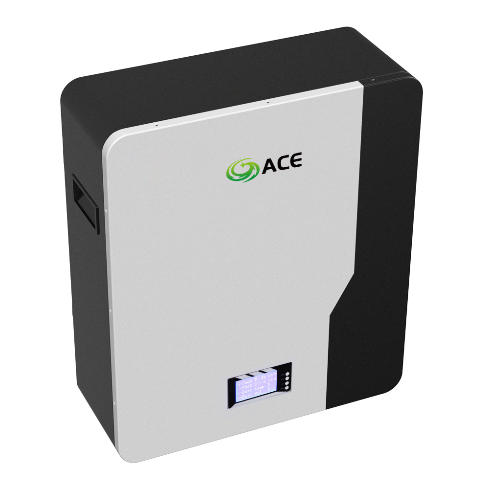 ACE 5.12kWh 51.2V 100Ah LiFePO4 Lithium Battery Pack, 6000 Cycles, 10-Year Warranty, RS485 CAN Communication, Solar Energy Storage Battery for Off-Grid & Hybrid Solar System