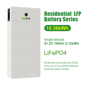 153.6V Stackable LiFePO4 Battery System | 51.2V 100Ah 5.12kWh Module Home Solar Energy Storage