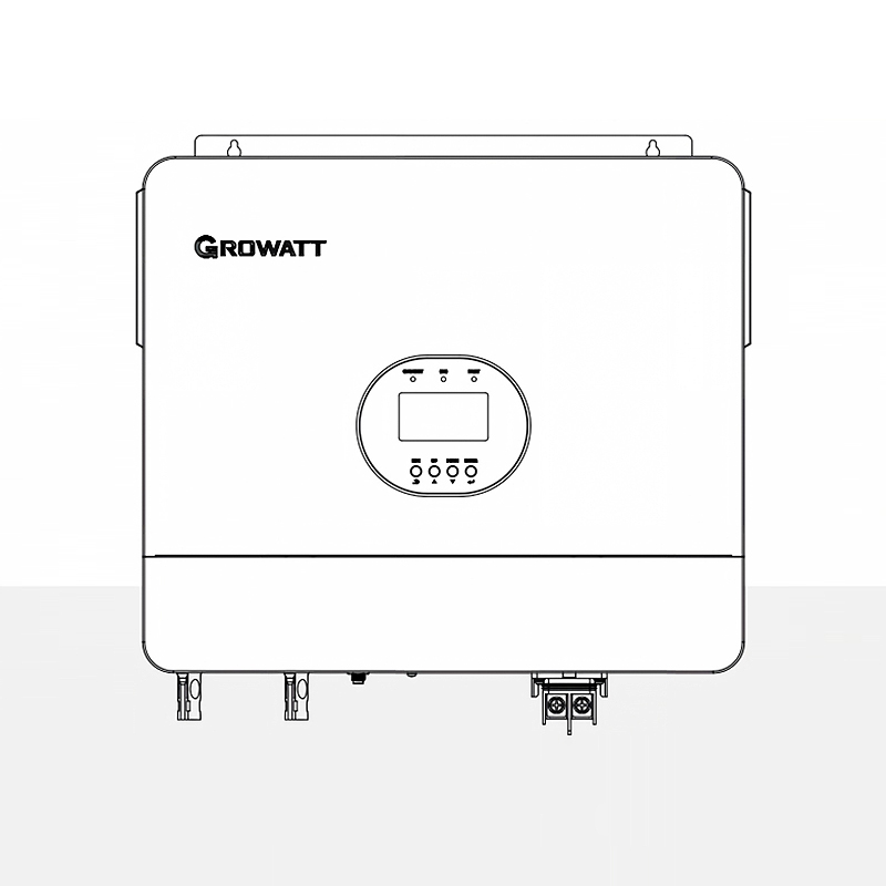Growatt SPF 6000 ES Plus 6KW Single Phase Off Grid Solar Inverter, 230Vac Output, 500Vdc PV Input, Dual MPPT Pure Sine Wave Inverter for Remote Residential Solar Power Systems