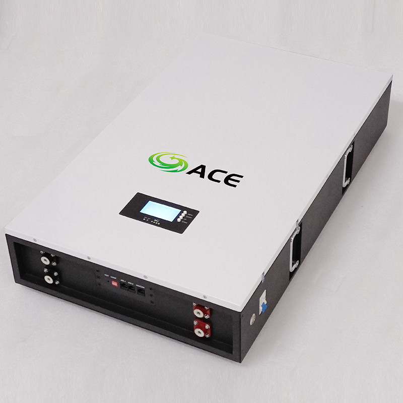 Indoor Wall Mount LFP Battery 51.2V 5.12kWh & 10.24kWh, Max 10 Units Parallel Connection, LiFePO4 Battery for Household Solar Backup Power