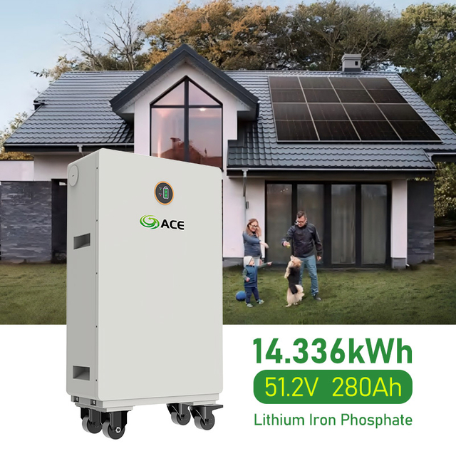 bater&iacute;a de energ&iacute;a solar casera residencial del almacenamiento LFP de la bater&iacute;a 14.336kWh de 51.2V 280Ah LiFePO4
