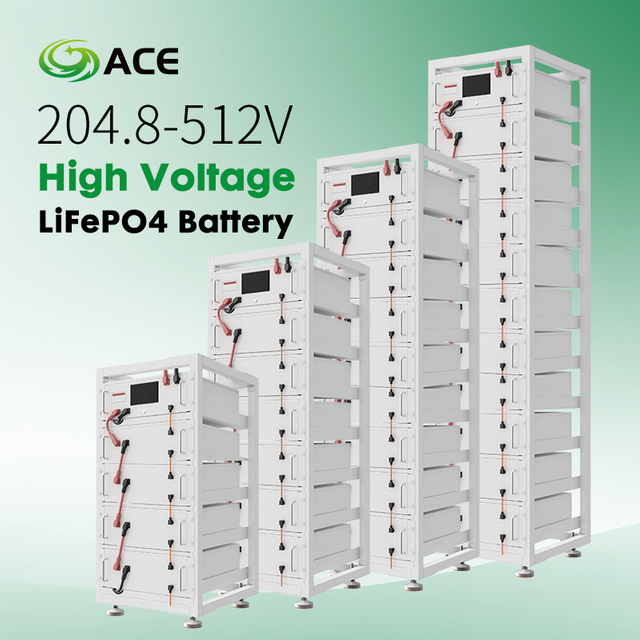 Bater&iacute;a LiFePO4 de alto voltaje 204.8V-512V 100Ah | >6000 ciclos 5/10 a&ntilde;os de garant&iacute;a Almacenamiento de energ&iacute;a ESS