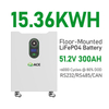 ACE 15.36kWh 51.2V 300Ah Wheeled LiFePO4 Solar Battery | RS485 CAN, 6000 Cycles, 10-Year Warranty