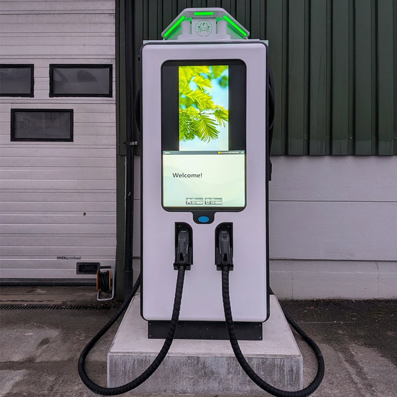 160kW Cabinet Type DC Fast EV Charging Station with CCS2 Connector, Modular Commercial DC Charger for Highway Service Station, Shopping Mall, Public Charging Hub