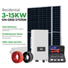 15kw On-Grid PV System 3 Phase 10kw Solar Power Station with High Efficiency 600W Mono Module CE VDE Certified for House
