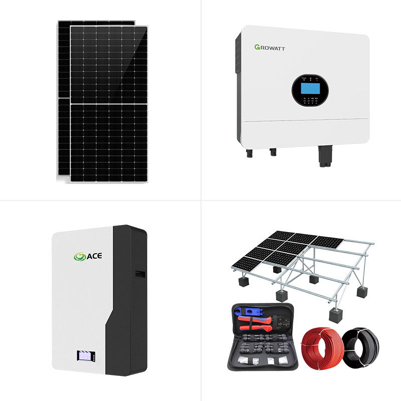 6kW Off Grid Solar System Kit Complete Standalone Solar Power System With Battery Storage For Remote Homes, Cabins & Farm