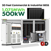 500kW 1075kWh Air-cooled Containerized BESS IP55 >8000 Cycles LiFePO4 Energy Storage System