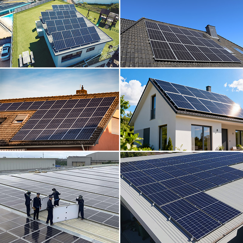 15kw On-Grid PV System 3 Phase 10kw Solar Power Station with High Efficiency 600W Mono Module CE VDE Certified for House
