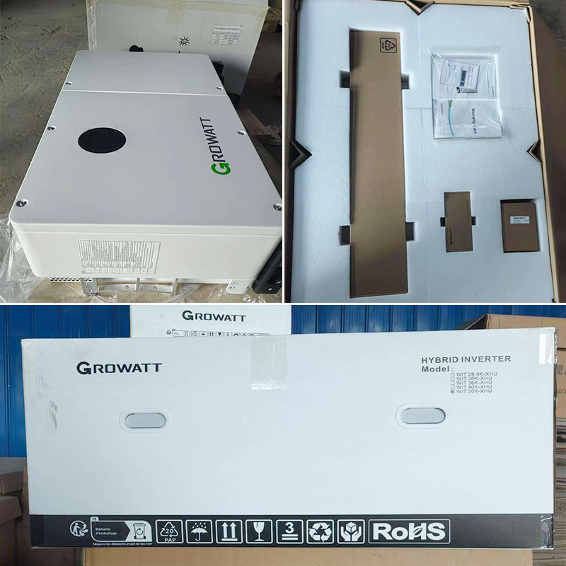 Growatt WIT 30-50kW Three Phase Hybrid Solar Inverter, 4 MPPT Trackers, IP66 Outdoor Protection for Commercial Energy Storage