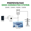 Commercial 30kW 50kW On-Grid Solar System Tier 1 PV Panels 3 Phase Grid Tied Power Plant High Efficiency Industrial Solar Kit