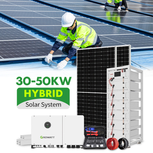 Smart 30KW 40KW 50KW Hybrid Inverter Solar System for Remote Area Communication Base Station Reliable on Off Grid Power Plant