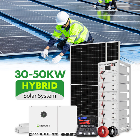 Smart 30KW 40KW 50KW Hybrid Inverter Solar System for Remote Area Communication Base Station Reliable on Off Grid Power Plant