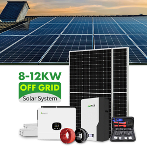 Off-Grid Independent PV System 8kW 10kW 12kW Growatt Single Phase Inverter Complete Solar Set for Cabins And Isolated Residences