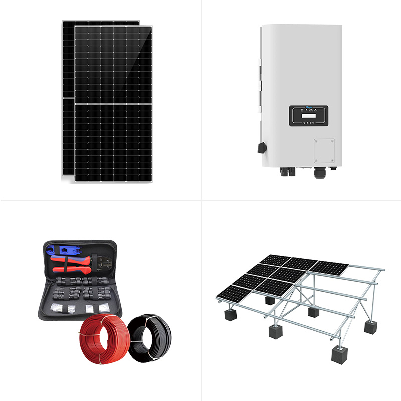 15kw On-Grid PV System 3 Phase 10kw Solar Power Station with High Efficiency 600W Mono Module CE VDE Certified for House